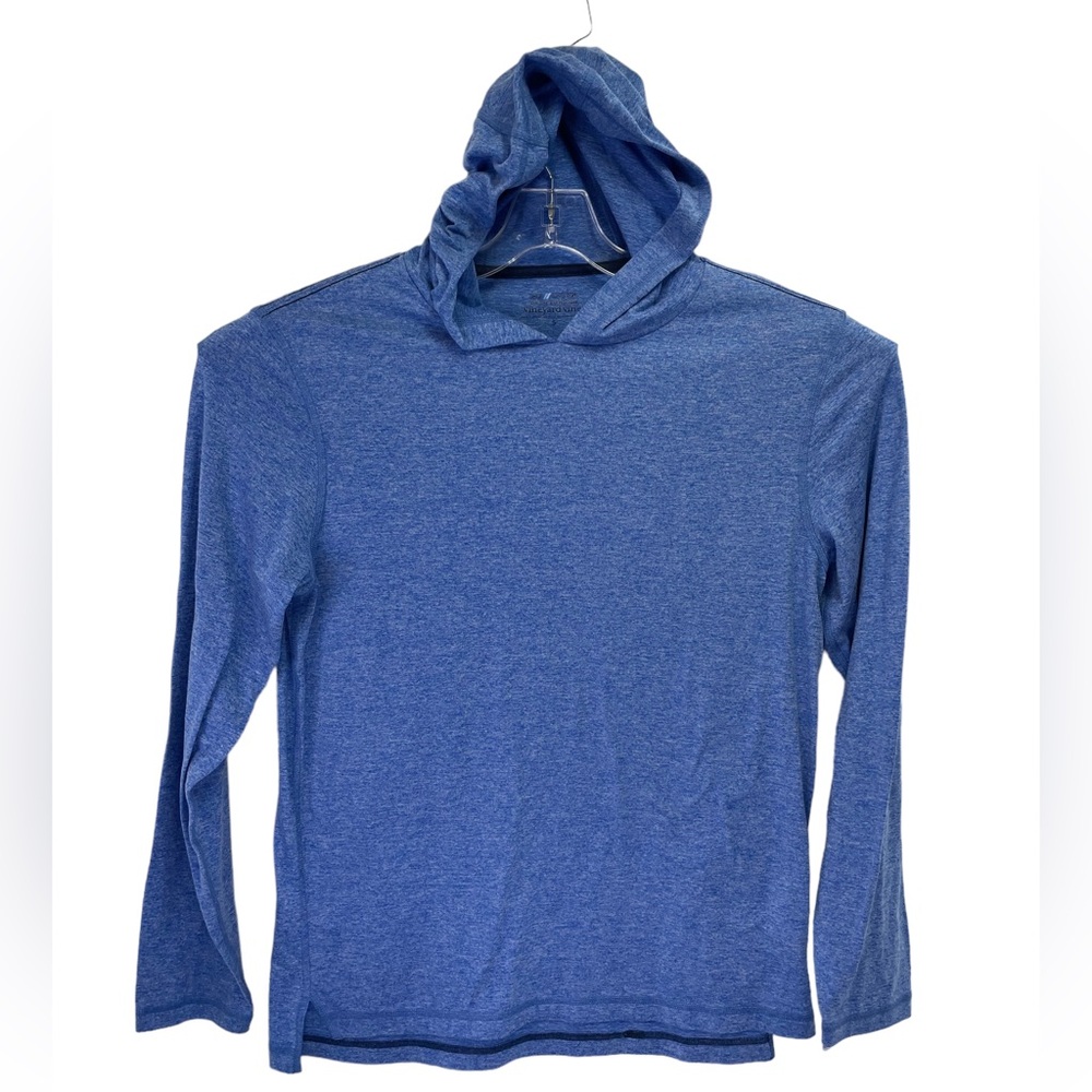Vineyard Vines on the go Sz small Blue heathered hood sweatshirt (U21)‎ NW/OTs